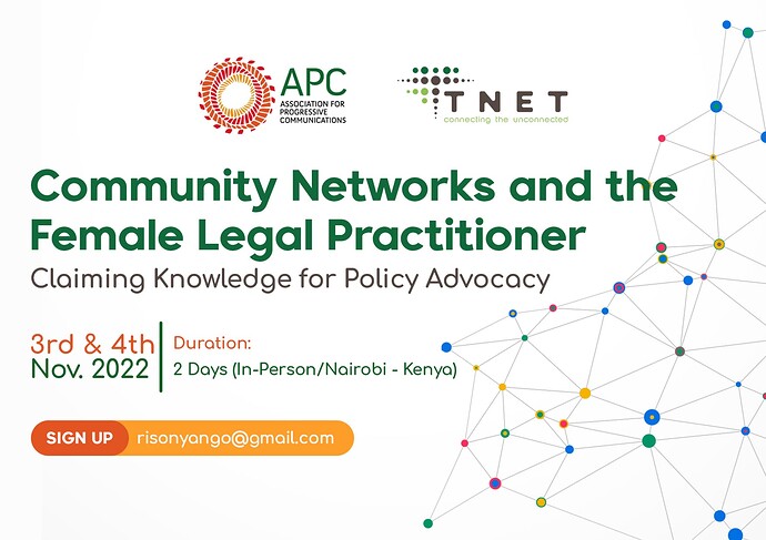 Community Networks and the Female Legal Practitioner - Poster - Nov
